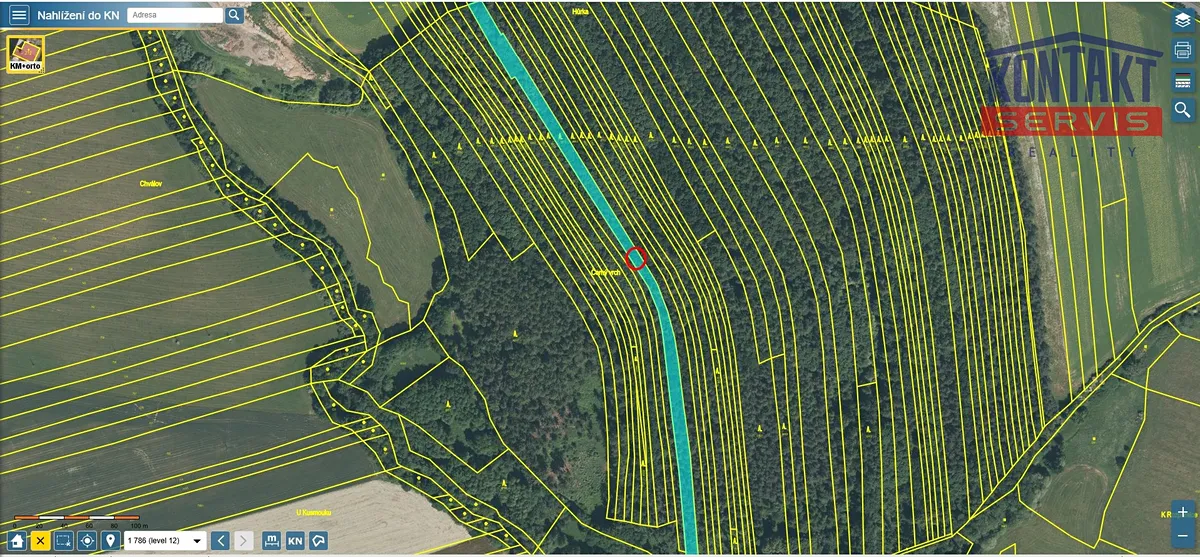 Prodej lesa 4786 m²
